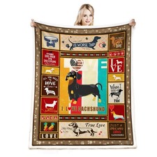 Dachshund Dog Blanket Throw,Dachshund Gifts for Women, Dachshund Gifts for Da...
