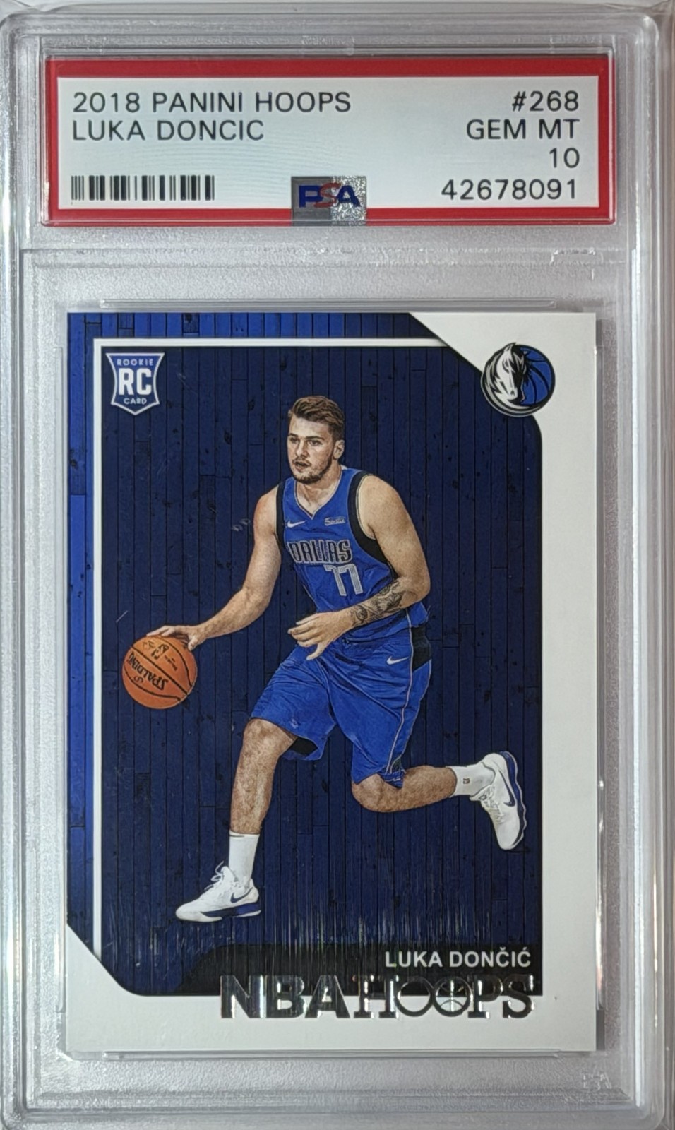 PSA GEM 10 Luka Doncic RC (rookie) 2018 Panini HOOPS-LA Lakers/Dallas Mavericks