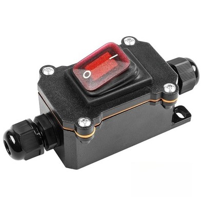 IP66 Waterproof Inline Cord Switch DPST 12V-24V/110V-250V| AC/DC Rocker Switc...