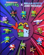 Hello Kitty x Teenage Mutant Ninja Turtles 2025 Mcdonald's  Set of 12 NEW Sealed