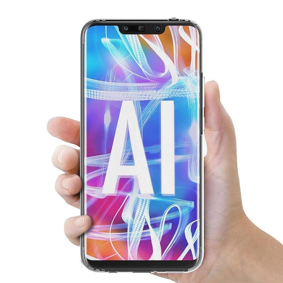 COVER TRASPARENTE PER HUAWEI MATE 20 LITE CUSTODIA FRONTE RETRO IN SILICONE 360 - Immagine 3 di 4