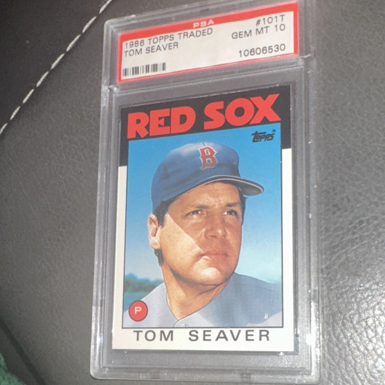1986 TOPPS TRADED TIFFANY TOM SEAVER PSA GRADED GEM MT 10 #10606530