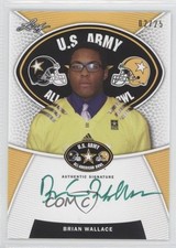 2014 Leaf US Army All-American Bowl Tour Green Ink 2/25 Brian Wallace Auto 0b2