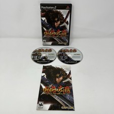Onimusha Dawn of Dreams PS2 Playstation 2 Complete Manual 2 Disc Set CIB Tested