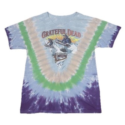 Vintage Grateful Dead 1997 Tour T-Shirt Seven Springs Ski Tie Dye Cut Collar