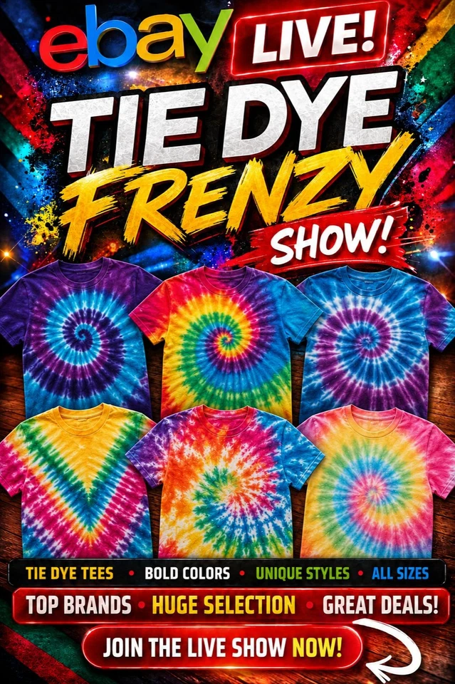 £1 Tie Dye T Shirt Clearout Come get some colour