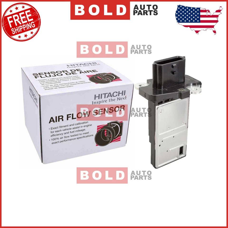 Sensor de flujo de masa de aire Hitachi MAF0031 para Infiniti EX35 FX50 Nissan 370Z Suzuki Foto 2 de 4