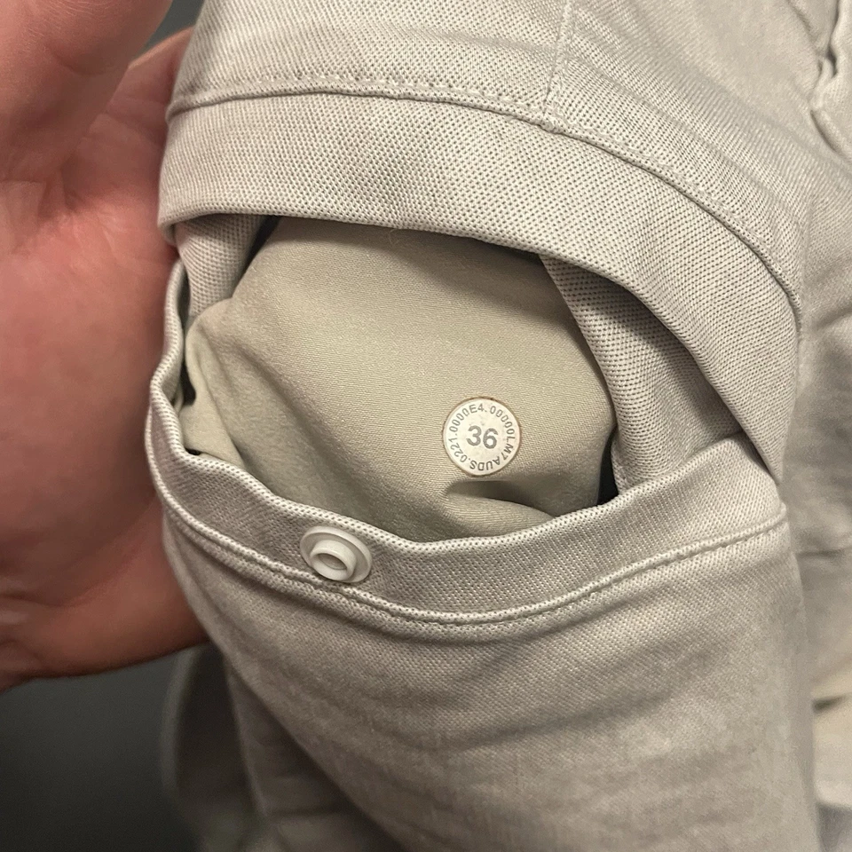 Lululemon Shorts Mens 36 Gray Commission Classic Fit 7" Stretch Golf Chino - Image 3 of 4