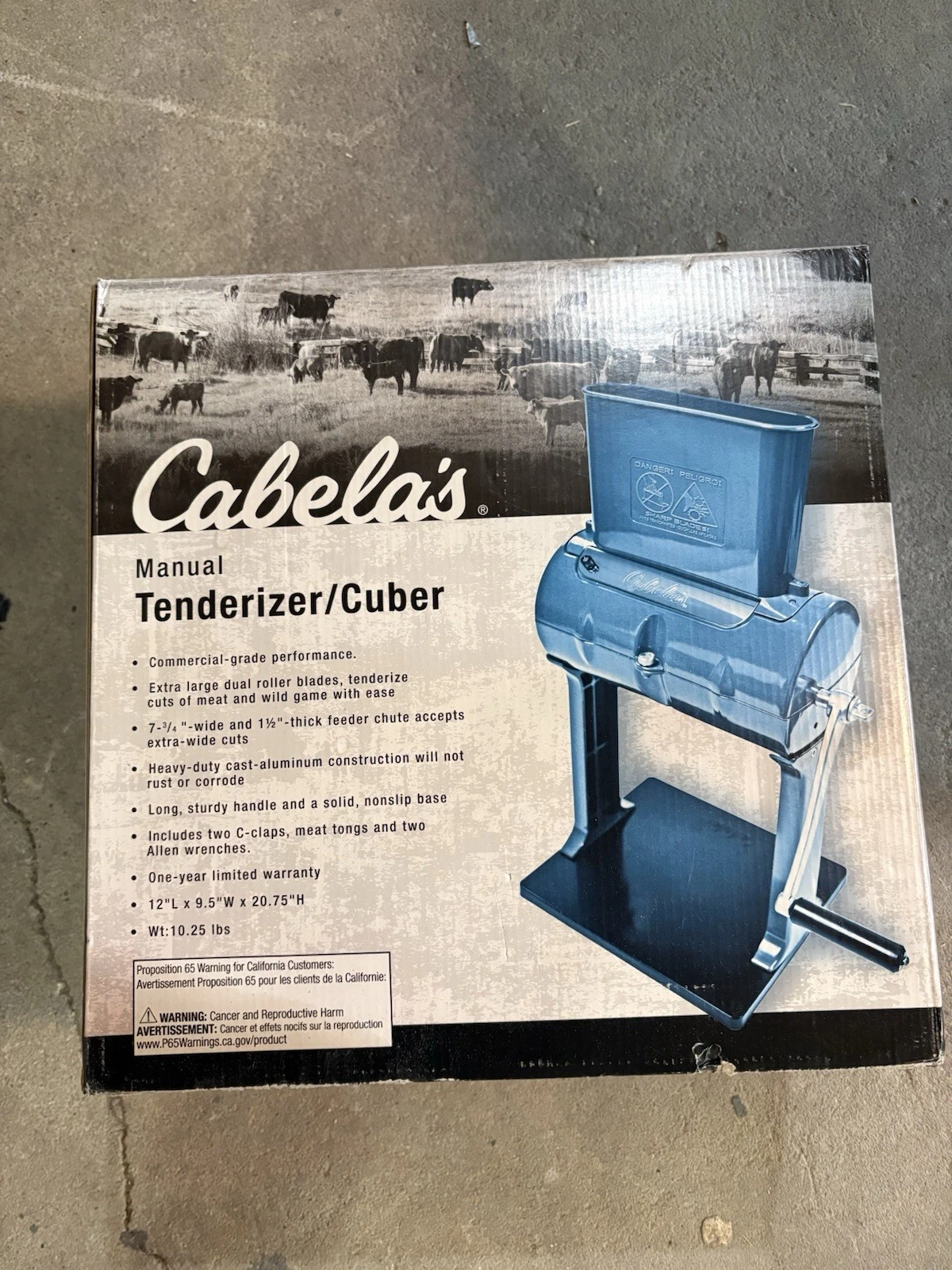 Cabelas Stainless Steel Manual Meat Tenderizer Cuber with Instructions
Opens in a new window or tab