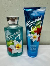 2 NEW Bath Body Works BEAUTIFUL DAY Body Cream and Shower Gel SEALED
