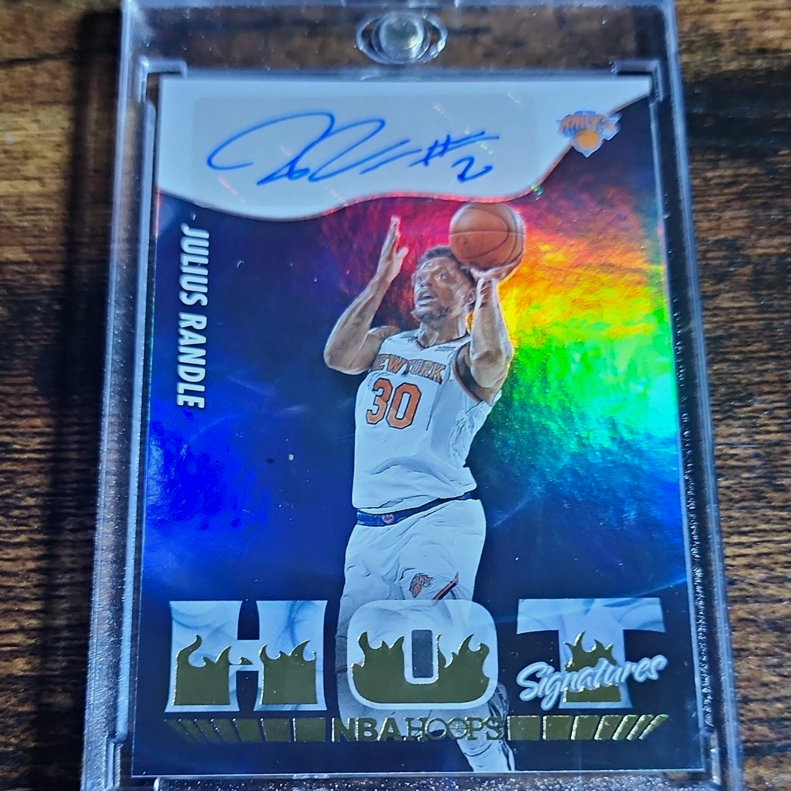 Panini 2022-23 NBA Hoops Julius Randle Knicks Hot Signatures Auto #HS-JRD