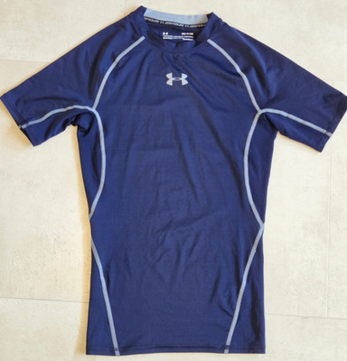 UNDER ARMOUR  Heat Gear Kompressionsshirt GR. S  - DUNKELBLAU