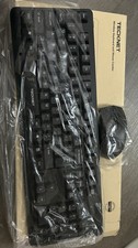 TECKNET Wireless Keyboard and Mouse Combo, Full Size Silent Ergonomic Keyboard a