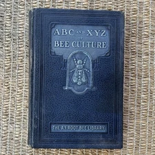 ABC & XYZ of BEE CULTURE Book 1954 A.I. Root Hardcover Agriculture Farm Ex Lib