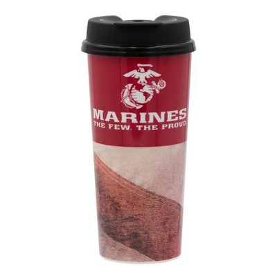 Marines The Few The Proud 16oz Travel Tumbler Coffee Cup