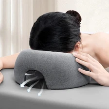 1pc U-Shaped Inflatable Travel Neck Pillow with Press-to-Inflate Air Cushion NEW