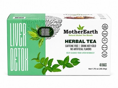 Mother Earth Liver Detox Herbal Tea 48 Bags Caffeine Free Natural Cleanse