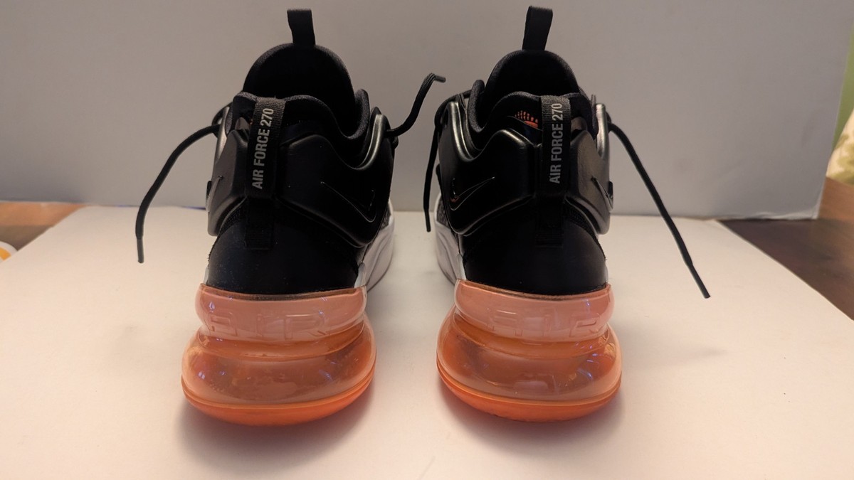 NIKE AIR FORCE 270 MAX SAFARI BLACK CRIMSON ORANGE WOLF GREY AH6772-004 - SZ 10 NIKE AIR FORCE 270 MAX SAFARI BLACK CRIMSON ORANGE WOLF GREY  main image 3