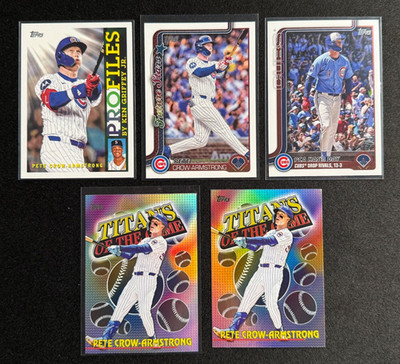 MVP!? Pete Crow Armstrong Lot (5 Cards) - 25/26 Topps - WBC Team USA! Cubs