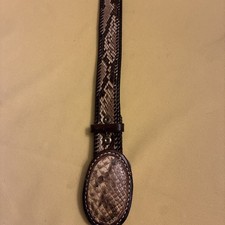 vtg belt rattle snake look With Buckle 36 Inches Long 1.25 Wide