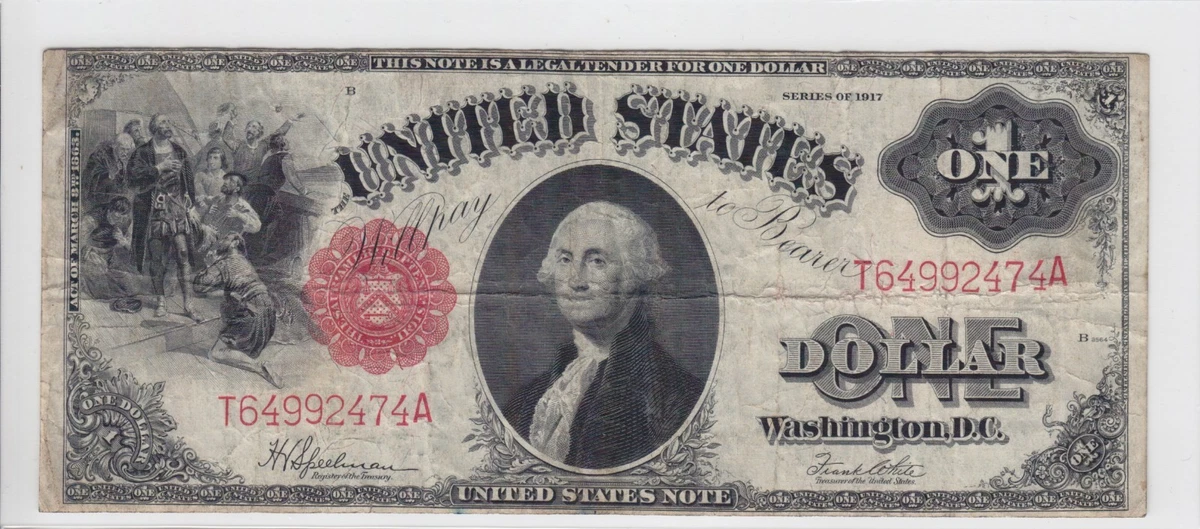 Circulated $1 1917 Year United States Large Size Notes for sale | eBay
