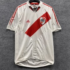 Adidas River Plate 2004 Home Jersey Mens M White Red Sash CARP Vintage Soccer