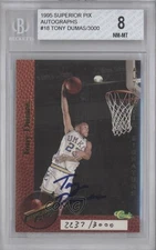 1995 Classic Superior Pix Auto /3000 Tony Dumas BGS 8 Auto