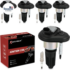 UF303 Ignition Coil Pack and Iridium Spark Plugs Set of 5 Compatible with Chevy