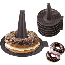 Donut Mold for Baking,Donut Pans Set,6 Pieces Pastry Molds for Bagel and Doughnu