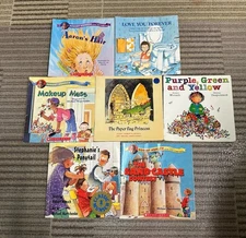 7 ROBERT MUNSCH CHILDREN BOOK LOT Love You Forever Paper Bag Princess PB + more