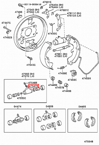 Genuine Yaris NCP11 NCP10 KSP90 KSP130 Rear Drum Brake Cylinder Bleeder Nipple - Picture 6 of 20