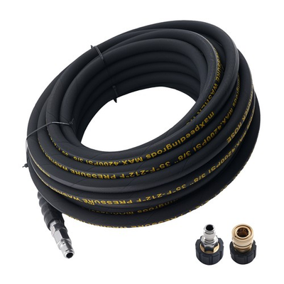 #ad 50 feet 3 8quot; Pressure Washer Hose 4200PSI Steel Wire Braided M22 to 3 8quot; Coupler $73.95