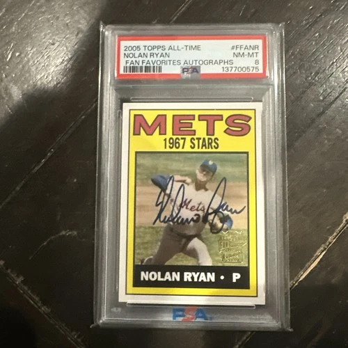 NOLAN RYAN 2005 Topps ALL-TIME Fan Favorites AUTO #FFANR PSA 10 AUTO 10 Pop 1