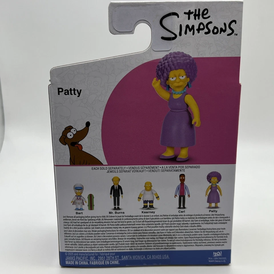 Экшн-фигурка The Simpsons Patty Bouvier 2,5 дюйма Jakks Pacific - Изображение 3 из 4