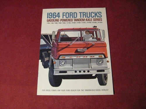 1964 Ford T CT NT HT Truck Rig Semi Sales Brochure Booklet Catalog Original Old