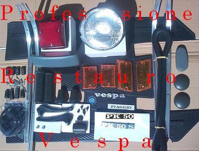 KIT RESTAURO RICAMBI NUOVI ACCESSORI PARTI VESPA PK 50 PKS PK50