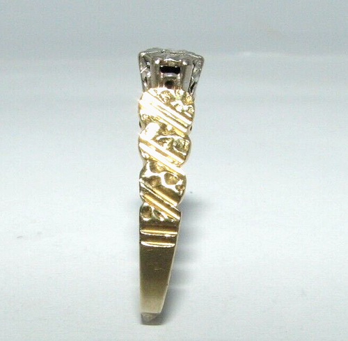 Mujer / Mujer 18ct Oro & Anillo de Compromiso Diamante GB Tamaño Q - Imagen 3 de 6
