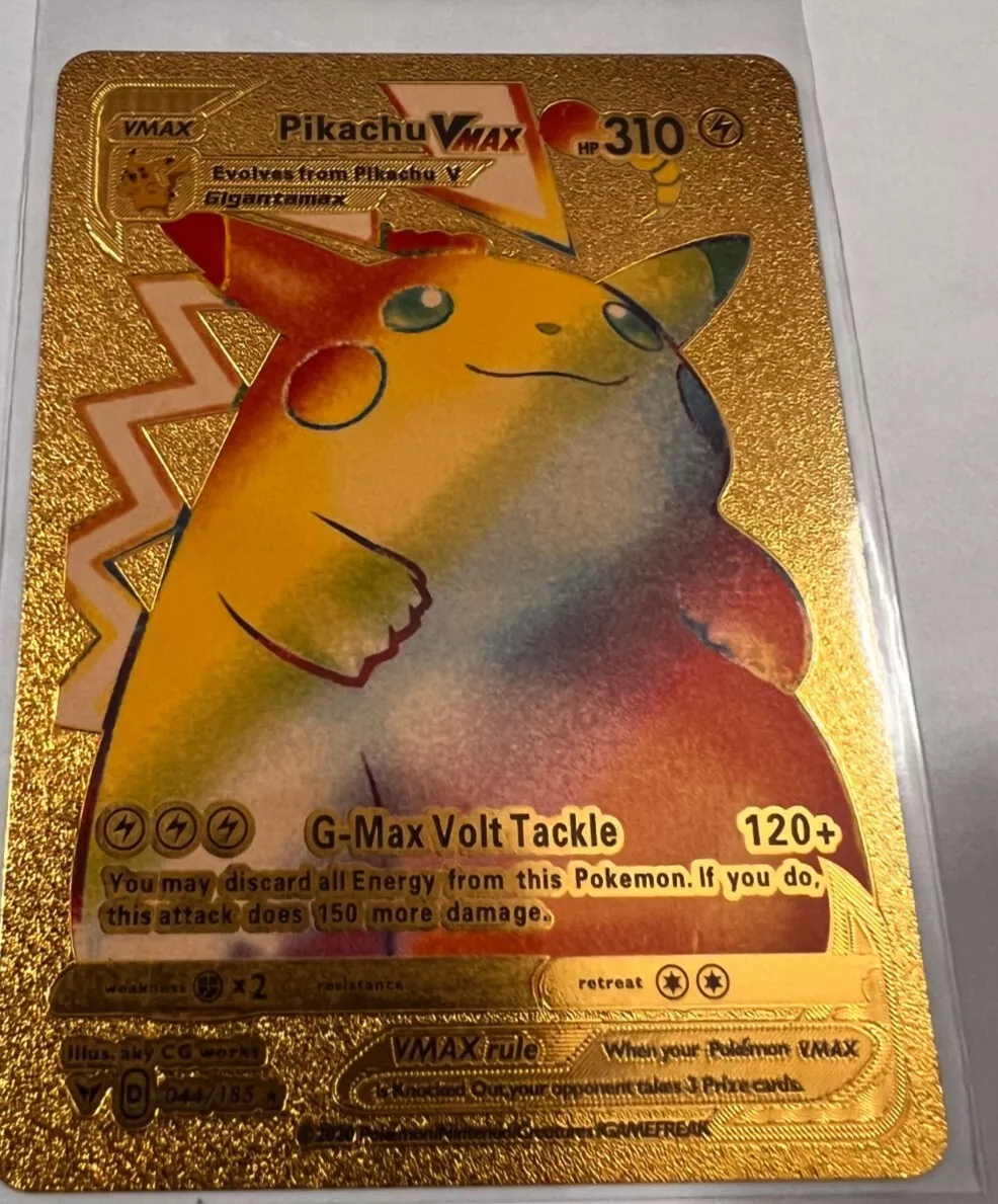 Pikachu VMax Gigantamax Silver Foil Pokemon Card 310hp