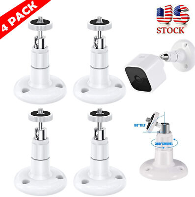4PCS Security Camera Wall Mount Bracket Holder Stand For Arlo Pro Outdoor Indoor