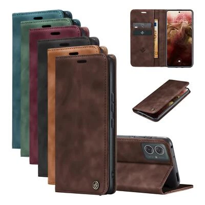 LBH TEC-EXPERT Funda de móvil para Motorola Moto G55 G54 G35 5G E13 Smartphone plegable 9H pantalla cristal