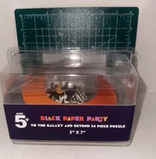 Black Paper Party To The Galaxy & Beyond. 54 Piece Puzzle.  5”x7”. New In Box.