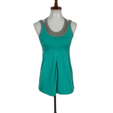 Lole Tank Top Small Teal Racerback Gym Athletic Clean Fitcore