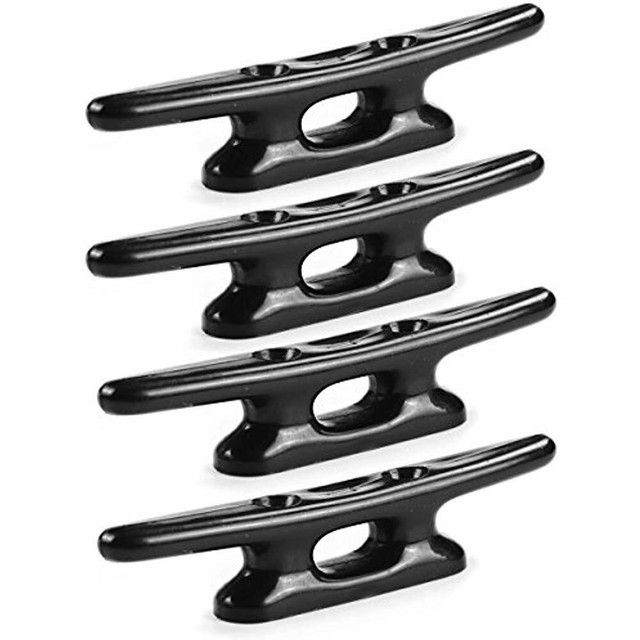 Nylon Cleat 4" Black Pack Sports Outdoors Cleats And Chocks Hardware