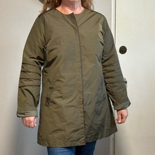 Elizabeth Roberts Army Green Rain Coat New With Tags Size Xl Water Resistant