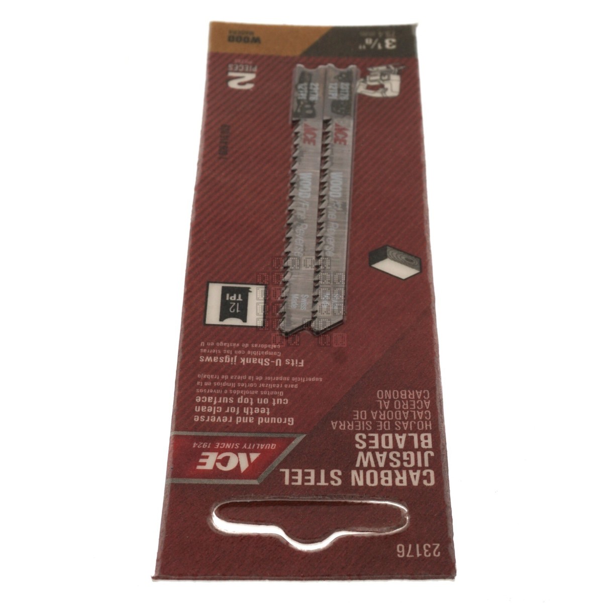 JIG-SAWページ ACE Hardware 23176 Carbon Steel Jigsaw Blades, 12TPI 3-1/8