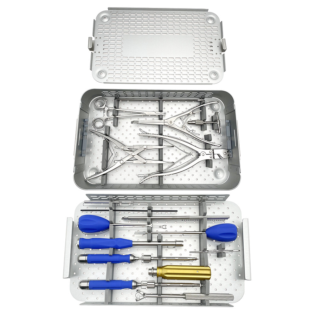 Cervical Fusion System Instrument Set Spine Surgery Set Animal