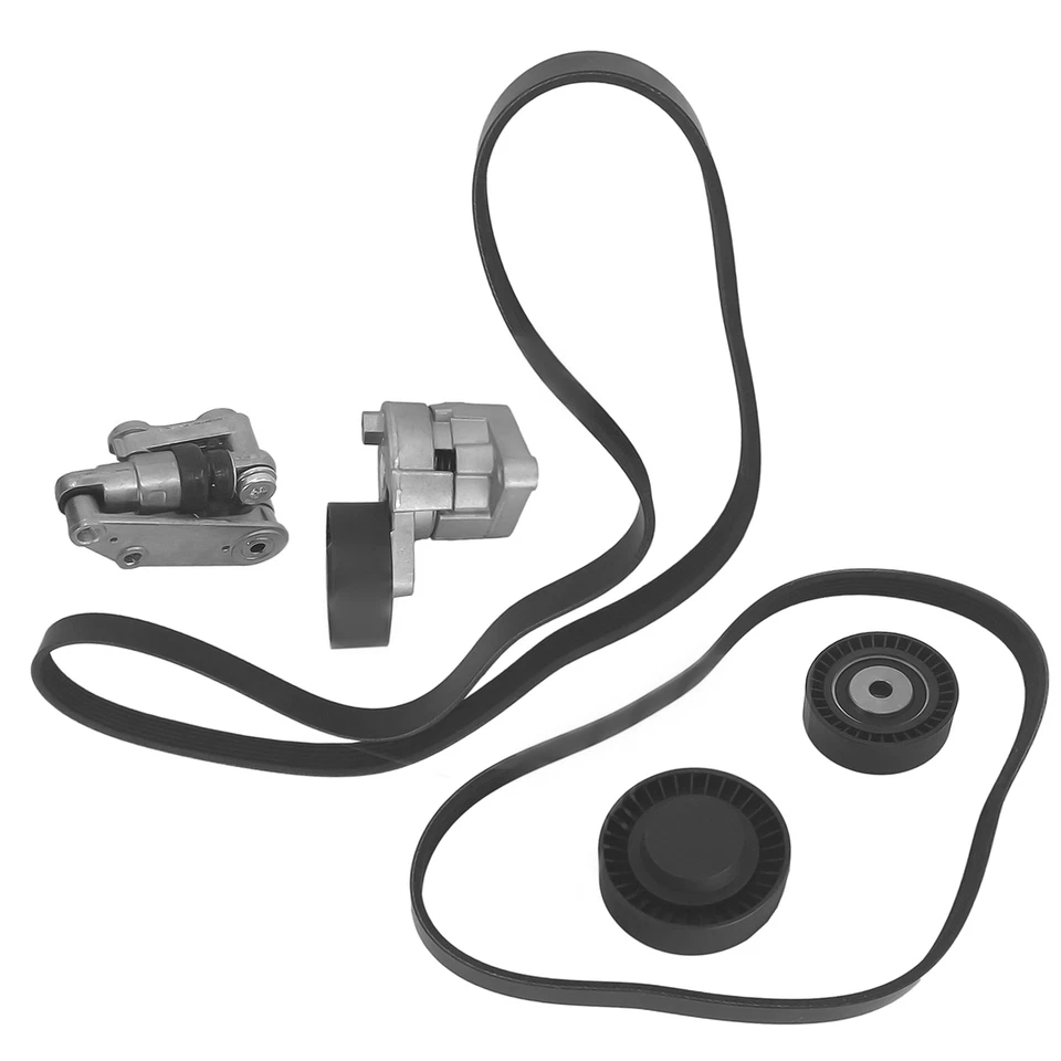 Kit de tensor de correia Serpentine e polia intermediária para BMW 330Ci E36 E39 E46 E53 3.0L - Imagem 3 de 4