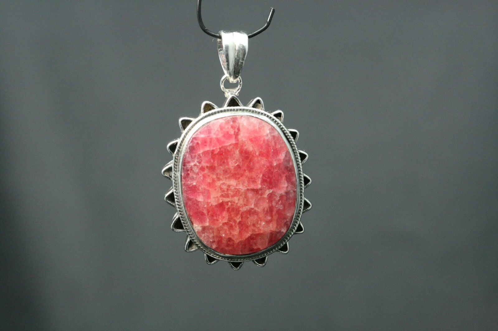 A 925 Sterling Silver Low Grade Ruby Crystal Ston… - image 6