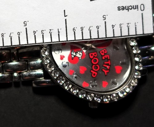 Orologio Betty Boop Donna A Forma di Cuore VINTAGE 1989 Nuovo di Stato!!! Vedi tutte le foto! - Foto 8 di 12
