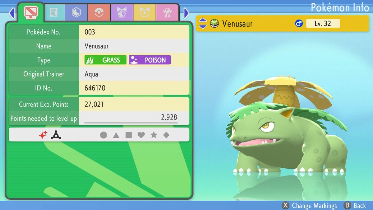 💎Shiny/Non-shiny Bulbasaur/Venusaur 6IV💎 Pokémon BD/SP (💯Legal)